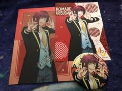 A3! ファミマプリント ブロマイド ポストカード 缶バッジ 有栖川誉 三点