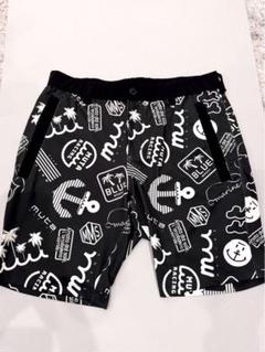 muta MARINE アロハ柄 ランダムロゴ ハーフパンツ muta MARINE アロハ柄 ランダムロゴ ハーフパンツ - メルカリ