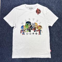 ★未使用タグ付★ MARVEL アベンジャーズ Tシャツ 香港ディズニー 白 L