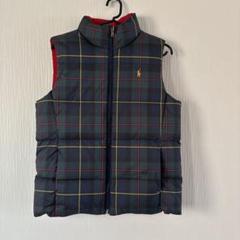 Polo Ralph Lauren チェック柄ニットベスト　サイズ160 CHAPS RALPH LAUREN チェック柄コットンベスト 大きいサイズ