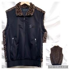 美品　DANCE WITH DRAGON フルジップベスト 総柄 DANCE WITH DRAGON ダンスウィズドラゴン フルジップベスト 総柄