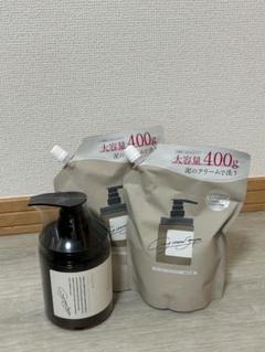 クリームシャンプー 400g ポンプ式1個 詰め替え用2個セット