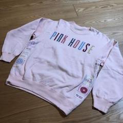 PINK HOUSEピンクハウス デカロゴタグプリント レトロ