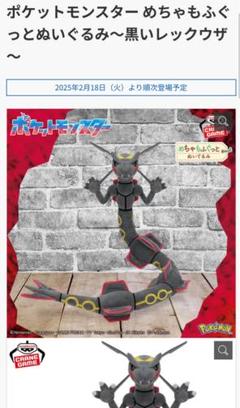 ポケットモンスター めちゃもふぐっとぬいぐるみ～黒い