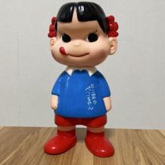 不二家 - 希少品　ペコちゃん人形　青色 新品保管品 不二家 首振り ペコちゃん 人形 非売品 未使用 青