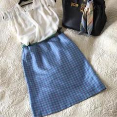 お気にいる Harrods シルクスカート♡エナメルベルト付き メルカリ - スカート