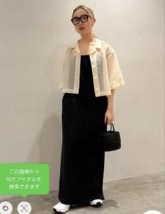 【極美品】BEAUTY&YOUTH バックオープン キャミワンピース ブラックS