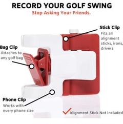 SelfieGOLF レコードゴルフスイング 携帯電話ホルダー