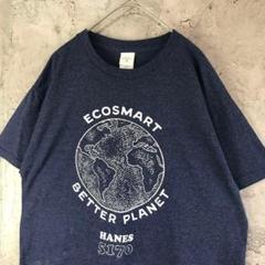 Z3534古着　Tシャツ ネイビー　90s Y2K