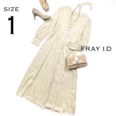 FRAY I.Dフレイアイディー サテンタックワンピースMライトベージュ