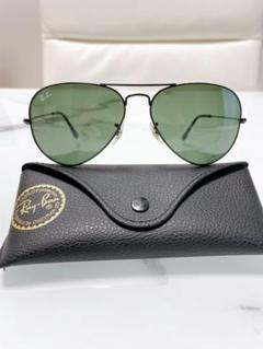 Ray-Ban アビエーター サングラス グリーンレンズ　ケース付き