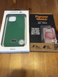 LACOSTE iPhone15 iPhoneケース　グリーン
