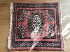 ヴィンテージ　オレンジ　ハンドメイド　ラグ・カーペット•マット