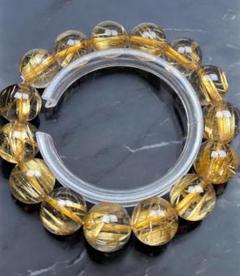 Roseタイチンルチル最強の金運・幸運[hts7a26]14.5㍉超極品 Rose様専用タイチンルチル最強の金運・幸運[hts7a26]14.5㍉超