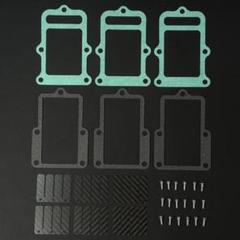 SJ30 LJ50 特注品 カーボン仕様 リードバルブ 6枚セット m1571 SJ30 特注カーボン仕様 リードバルブ ガスケット 取付ねじ 4種