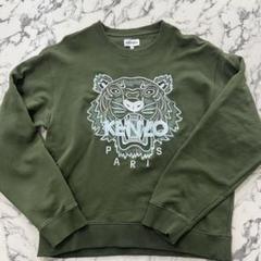 新品登場 Lサイズ スウェット トラ刺繍 KENZO オリーブグリーン メルカリ - トップス