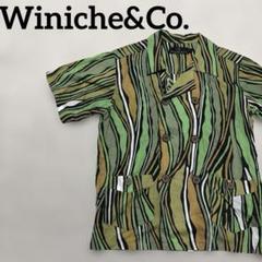 Winiche&Co. 迷彩風ストライプシャツ M 日本製