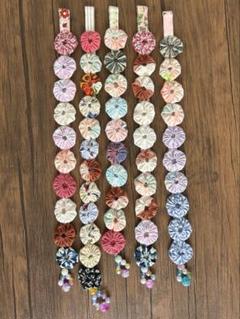 和風花モチーフ ハンドメイド タッセル 飾り