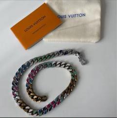 LOUIS VUITTON マルチカラーチェーンネックレス