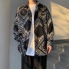 【大人気デザイン】 ペイズリー バンダナ シャツ ストリート オルチャン