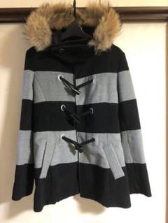 ダッフルコート ブラック×グレー 値下げしましま!