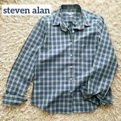 steven alan チェックシャツ コットン 長袖 Sのサムネイル