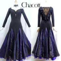B1591★美品【チャコット】M★黒/シンプル/スタンダードドレス☆社交ダンス B1591☆美品【チャコット】M☆黒/シンプル/スタンダードドレス