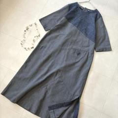 美品 儀右衛門 ギエモン♡久留米絣 パッチワーク ロング