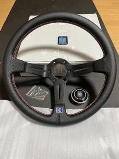 14インチナルディクラシックラ　アルミ製フロントプレースメント、レッドステッチ 14インチナルディクラシックラアルミ製フロントプレースメント