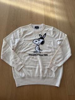 最終値下げ中 PEARLY GATES スヌーピー コラボ セーター PEARLY GATES パーリーゲイツ × PEANUTS ウール ニットセーター