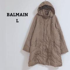 美品 BALMAIN ダウンジャケット 水玉 ブルーフォックスファ 3way