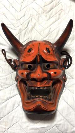 上野焼 香春焼 鬼面 般若 陶器製面 上野焼 香春焼 鬼面 般若 陶器製面 - メルカリ