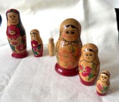 マトリョーシカ　3体×2個　ロシア　民芸品　人形