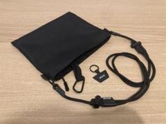 無印良品 サコッシュ黒 ストラップ等変更品 おまけ付