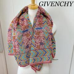 Givenchy 　シルク　大判スカーフ シルク100% GIVENCHY ジバンシー 大判スカーフ 絹 水玉 ドット