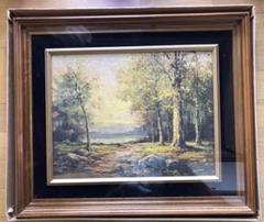 油絵 絵画 2枚セット アンティーク 風景画 | Shop at Mercari