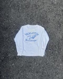 50s〜　ヴィンテージスウェット　ブルドッグ 古着 50-60s 「BEVERIDGE BULLSDOGS」 ブルドッグ カラー