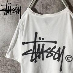 [大人気]　ステューシー　Tシャツ　プリント◎　ストックロゴ　存在感◎　ド定番