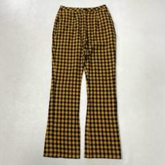 UNIF ユニフ WINX PANT コットン チェックフレアパンツ