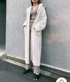 マウジー M_ エムアンダーバー ロングニットガウン アウター カーディガンのサムネイル