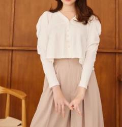 herlipto ハーリップトゥ CroppedPuffSleeveKnit herlipto ハーリップトゥ CroppedPuffSleeveKnit - メルカリ