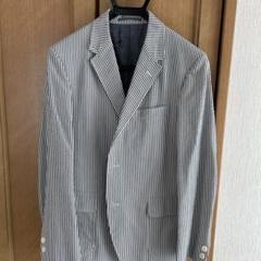手数料安い 美品✨️J. 銀 ストライプ リネン テーラード