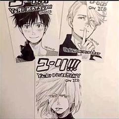 【未使用】ユーリ!!! on ICE　久保ミツロウ展　キャンバスアート　ユリオ 限定】久保ミツロウ展 ユーリ!!! on ICE ユーリ アートボード