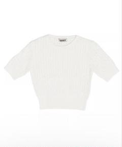 【美品】NKNIT mesh♡ KNIT T-shirt サイズ1 人気NKNIT mesh KNIT T-shirt