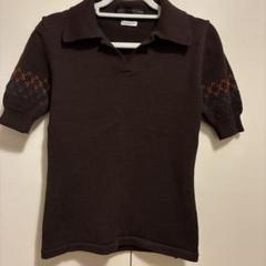 【美品】TOMORROWLAND tricot ハイゲージニットポロ グレー S セール】 TOMORROWLAND TRICOT スビンコットン ニットポロシャツ