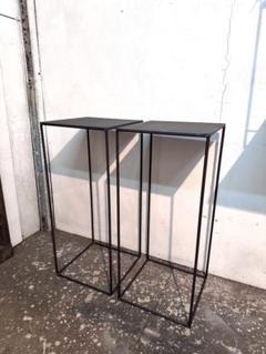 2台セット！アイアン什器　鉄家具　アイアン家具　植物棚　展示台　盆栽 値下中！2台セット！アイアン什器鉄家具アイアン家具植物棚展示