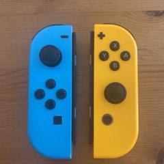 任天堂 Nintendo Switch ジョイコン 青と黄色 セット - メルカリ