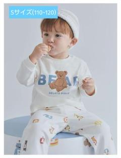 期間限定・お買い得商品: |産地直送 ジェラートピケ】BABYベアワンポイントロンT ＆アルファベット柄 パジャマ・バスローブ