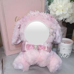 ハンドメイド ぬい服 着ぐるみ 16cm用 おすわりぬい服 にじぬい ピンク