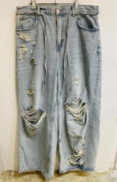 ZARA ダメージデニム バギー 06045411406-a3.jpg?ts=